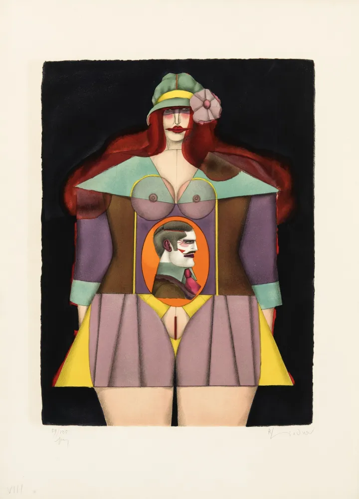 Litografia Lindner - Amazone