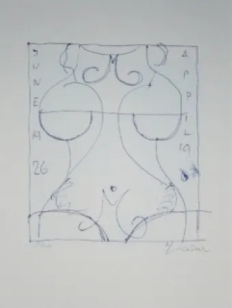 Litografia Lindner - Marylin was here 17