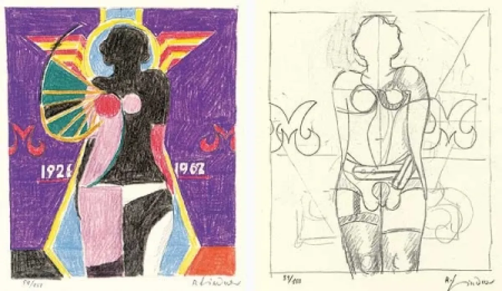 Litografia Lindner - Marylin was here - 17 handsigned prints