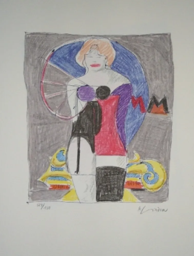 Litografia Lindner - Marylin was here 3
