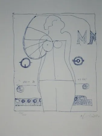 Litografia Lindner - Marylin was here 9