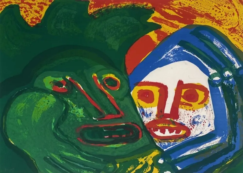 Litografia Lindstrom - Amis 