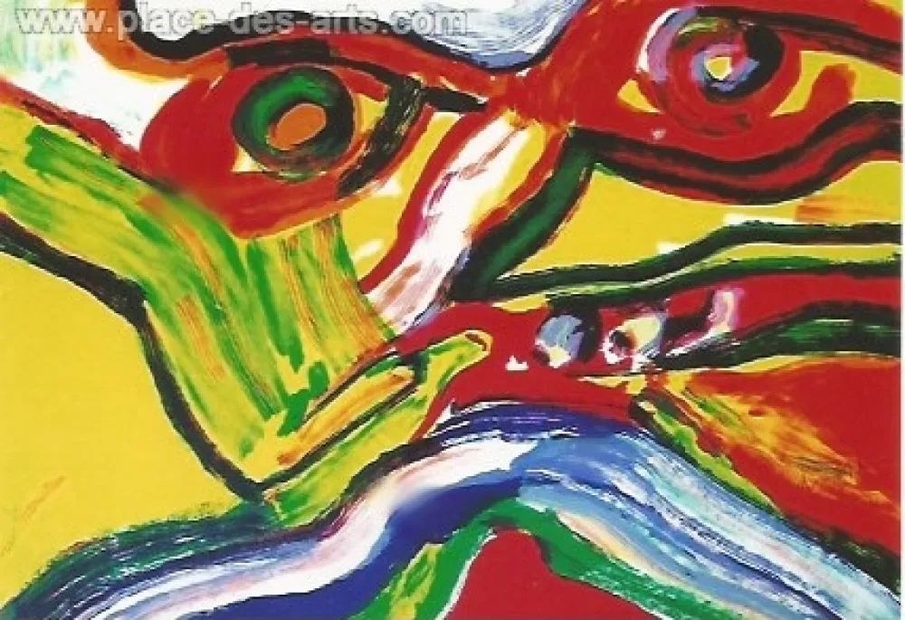 Litografia Lindstrom - Composition III