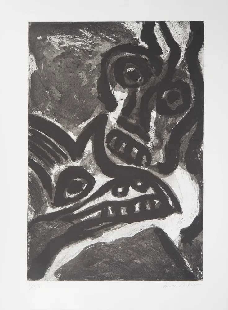 Incisione Lindstrom - L'Homme et l'animal