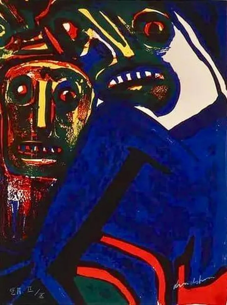 Litografia Lindstrom - Mother & Child - E.A. II/X