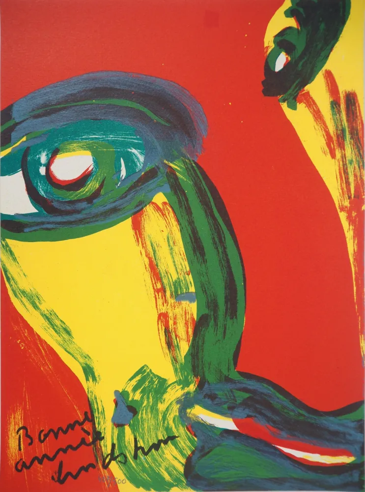 Litografia Lindstrom - Portrait fauve