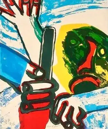 Litografia Lindstrom - The Fight
