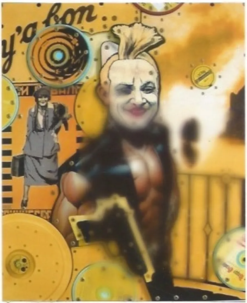 Litografia Liot - Atoportrait jaune