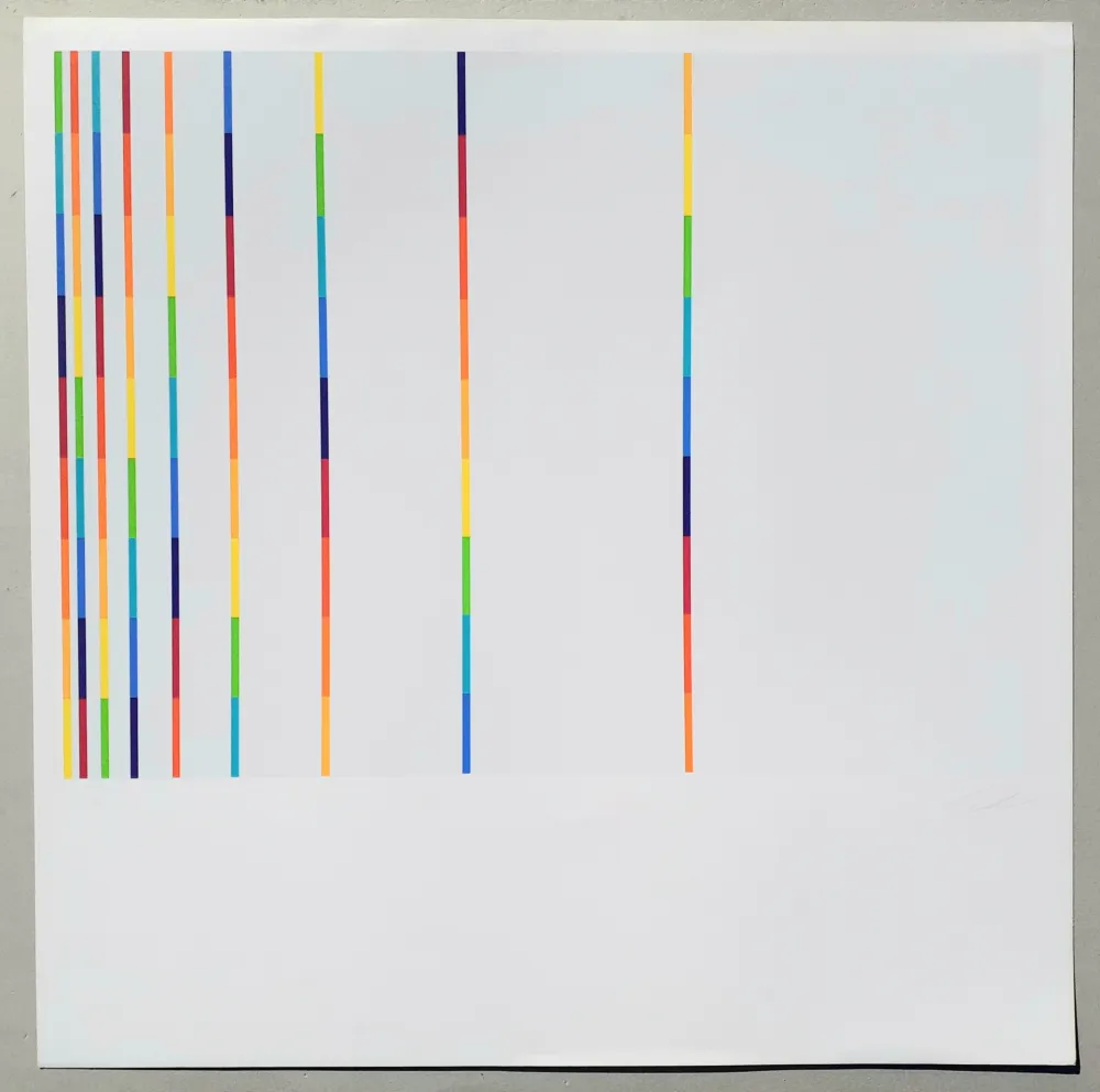 Serigrafia Lohse - 12 vertical and horizontal progressions