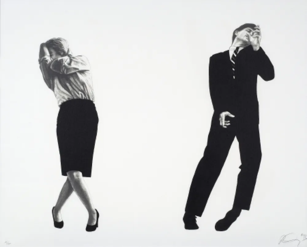 Litografia Longo - Men in the Cities