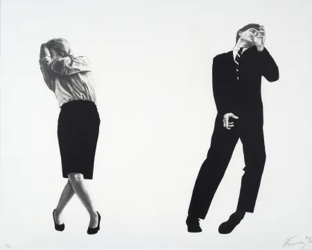 Litografia Longo - Men in the Cities