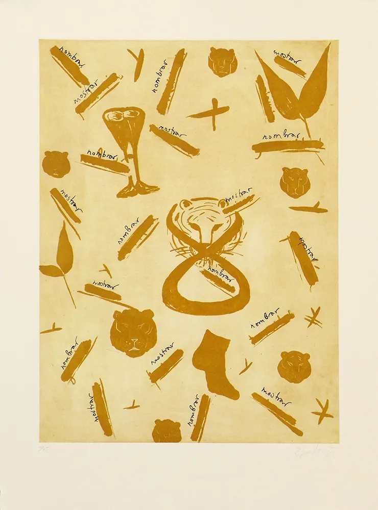 Incisione Lootz - Leaves I