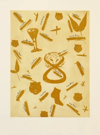 Incisione Lootz - Leaves I