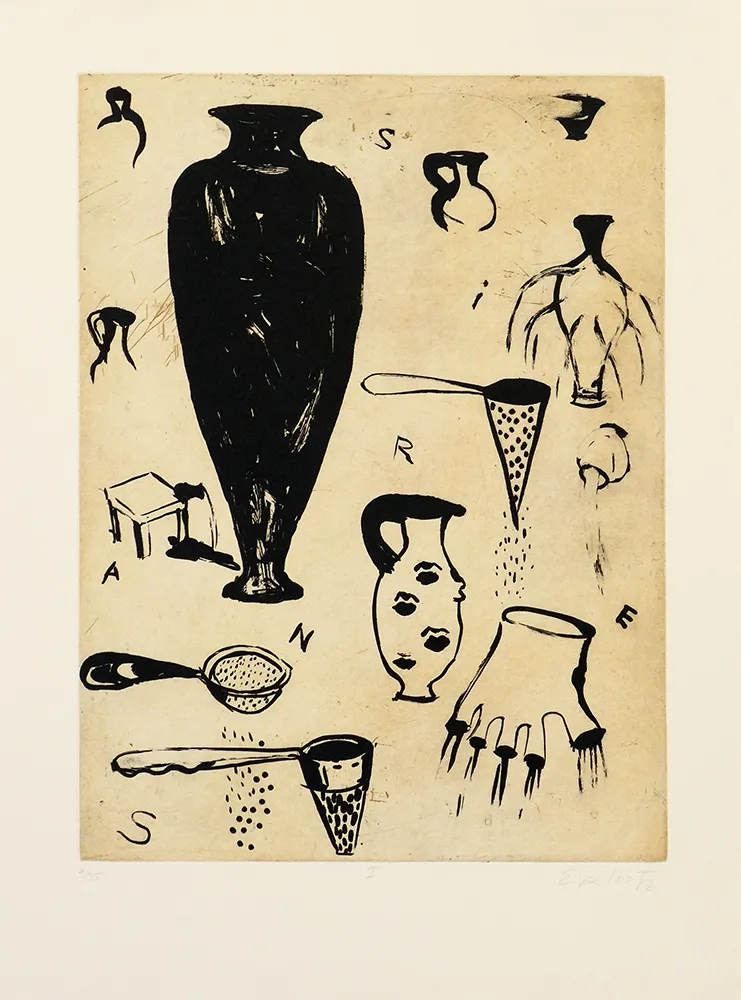 Incisione Lootz - Talking leaves I