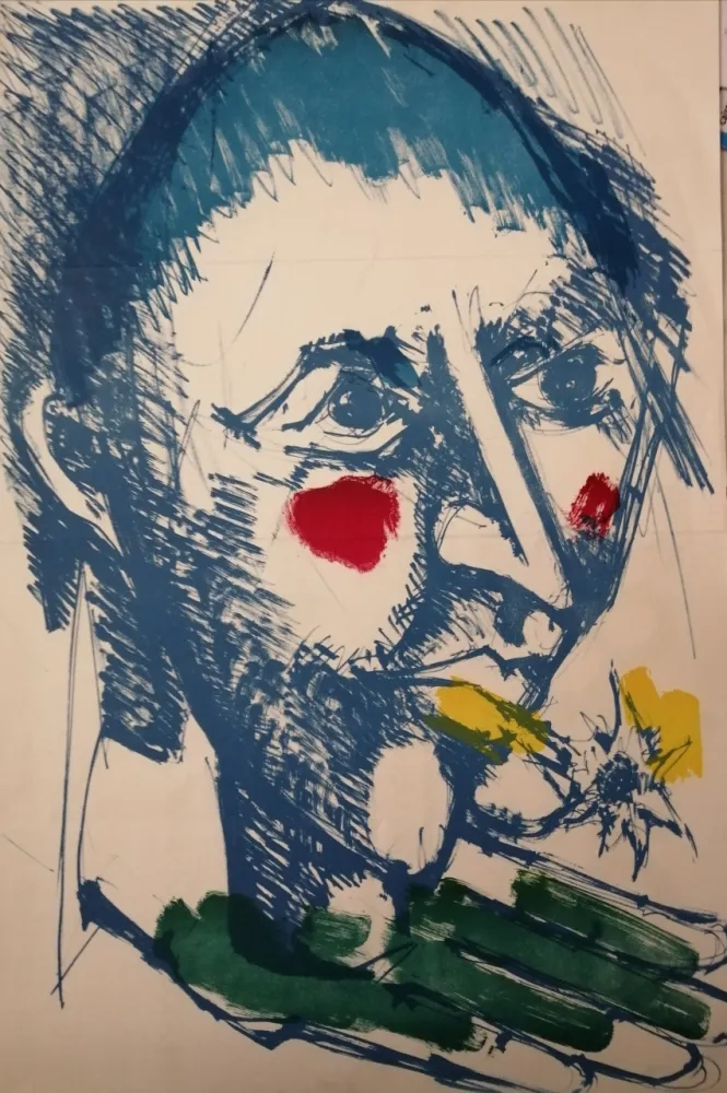 Litografia Lorjou - Bal des Fols - invitation