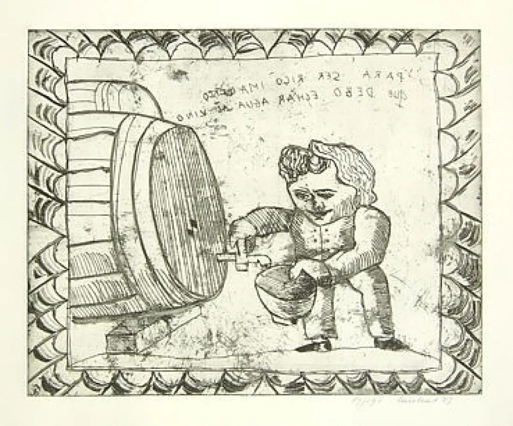 Incisione Lucebert - Senza titolo