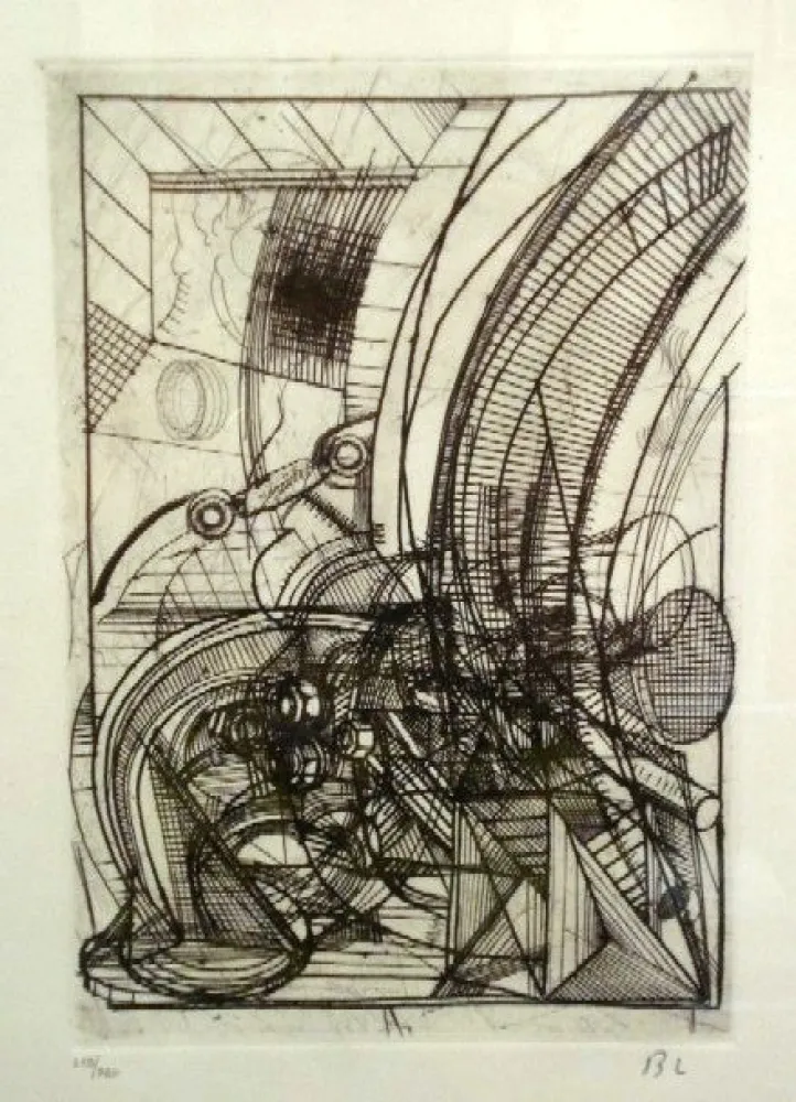 Acquaforte Luginbühl - Kleiner Stengel (Plan für Stengel)