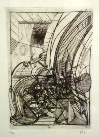 Acquaforte Luginbühl - Kleiner Stengel (Plan für Stengel)