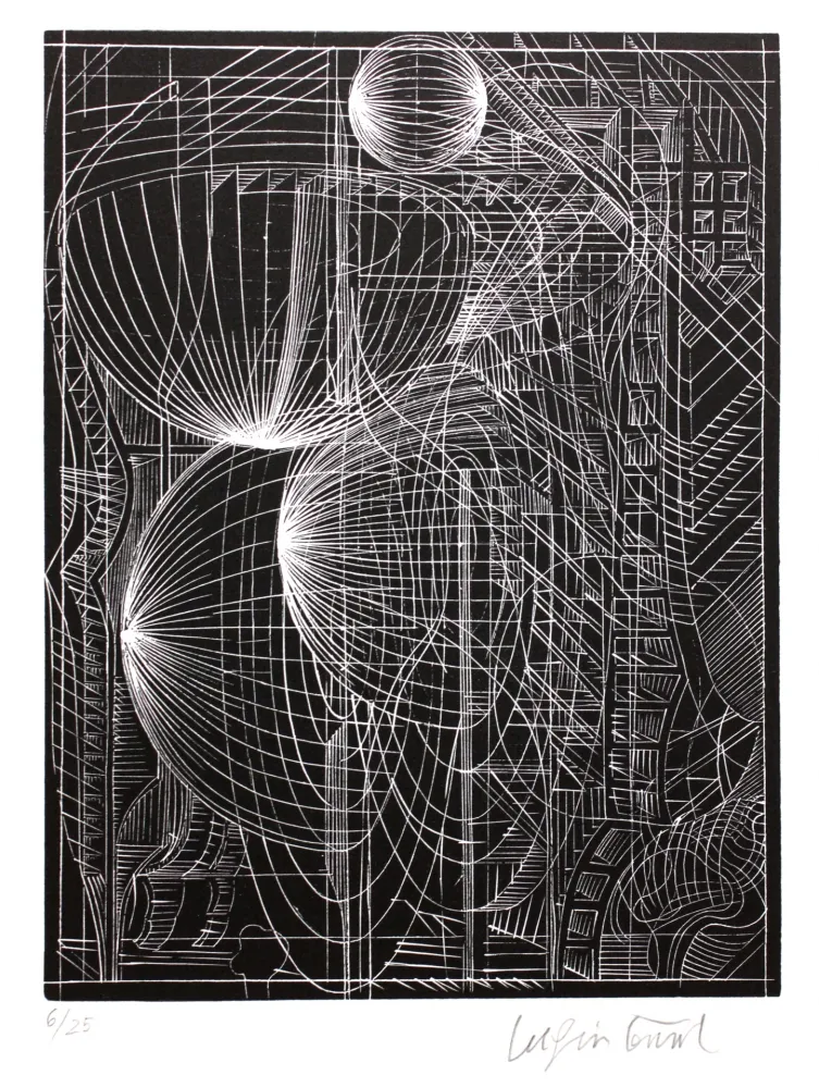 Incisione Su Legno Luginbühl - Ohne Titel (No title)