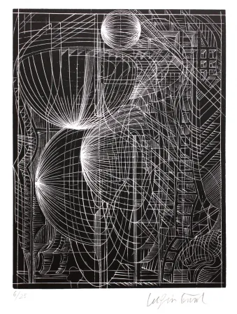 Incisione Su Legno Luginbühl - Ohne Titel (No title)