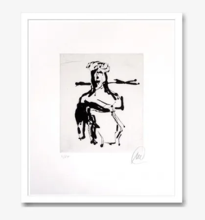 Incisione Lüpertz - Ohne titel