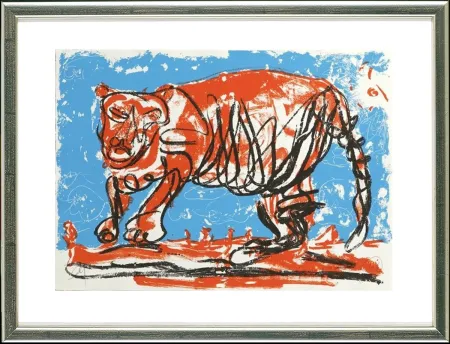 Serigrafia Lüpertz - TIger