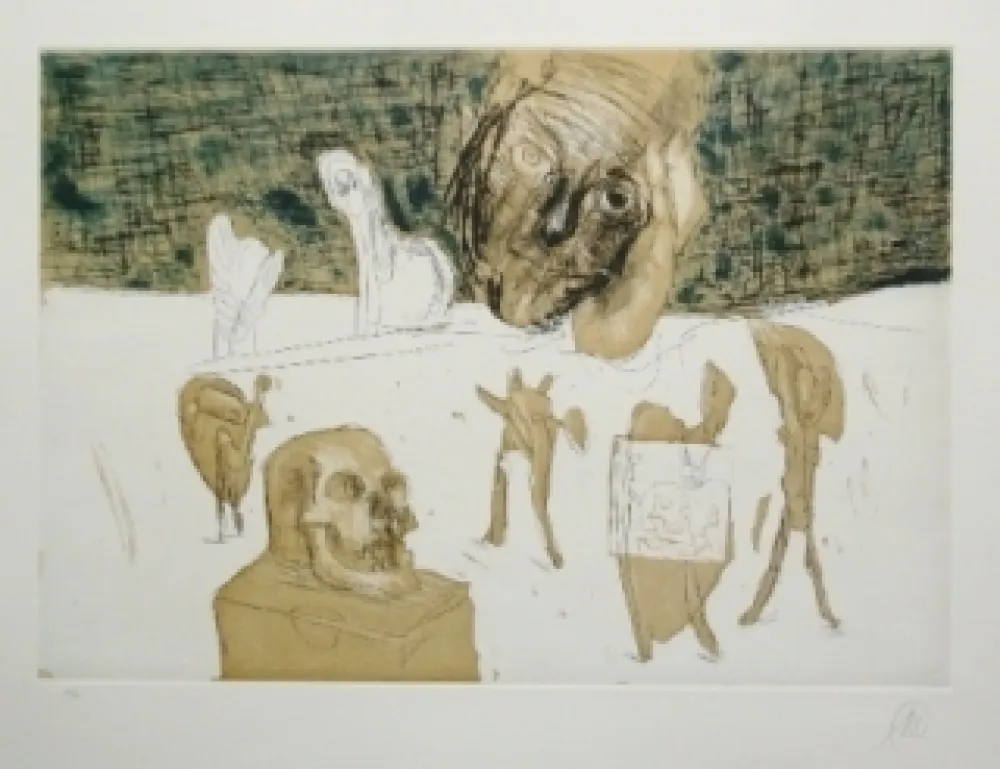 Incisione Lüpertz - Vanitas 4