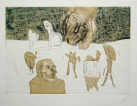 Incisione Lüpertz - Vanitas 4