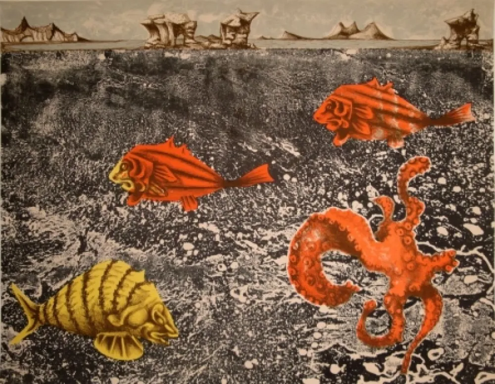 Litografia Lurcat - Fruits de mer