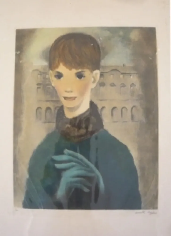 Incisione Lydis - Femme aux gants