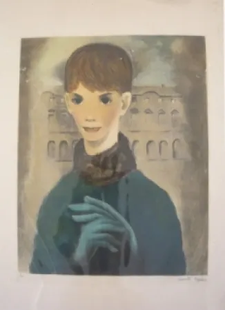 Incisione Lydis - Femme aux gants