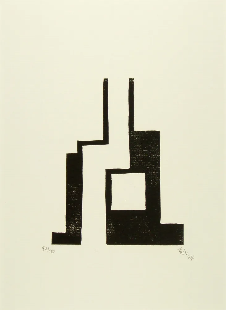 Incisione Su Legno Maatsch - Ohne Titel (No Title)