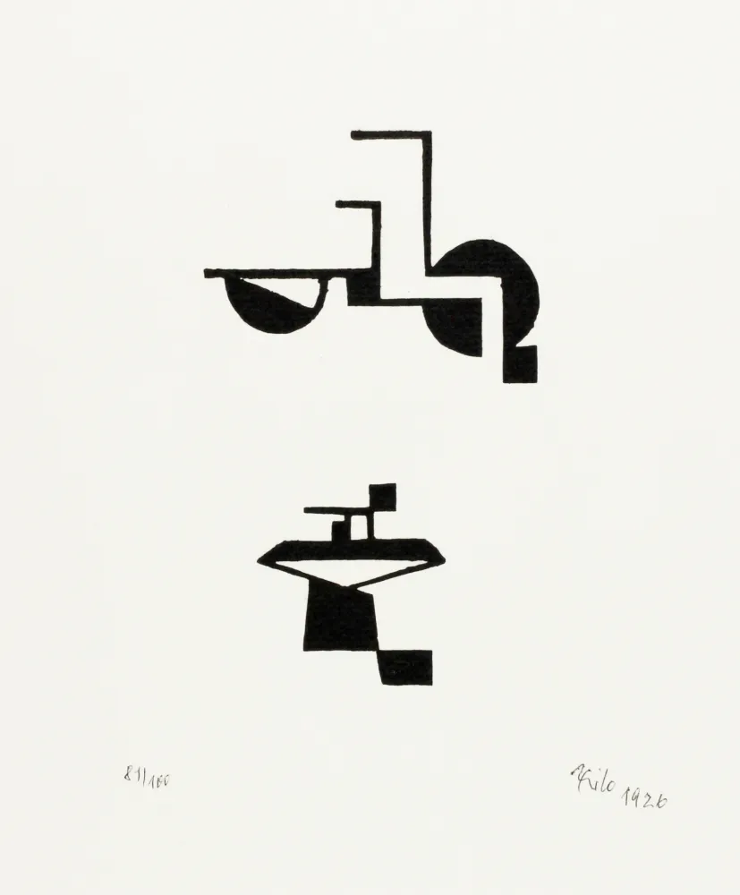 Incisione Su Legno Maatsch - Ohne Titel (No Title)