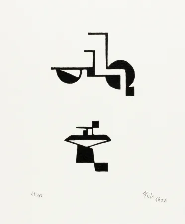 Incisione Su Legno Maatsch - Ohne Titel (No Title)