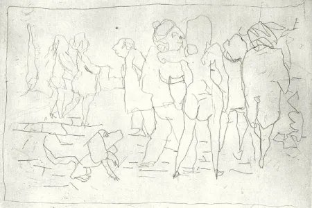 Acquaforte E Acquatinta Maccari - Nell'orto di Mino Maccari