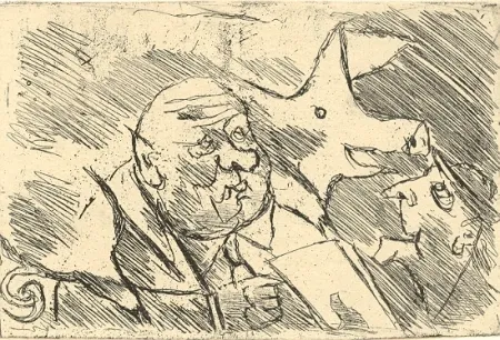 Incisione Maccari - Senza titolo