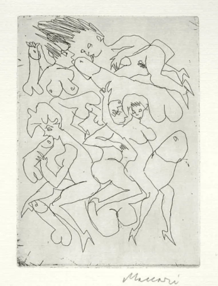 Incisione Maccari - Senza titolo