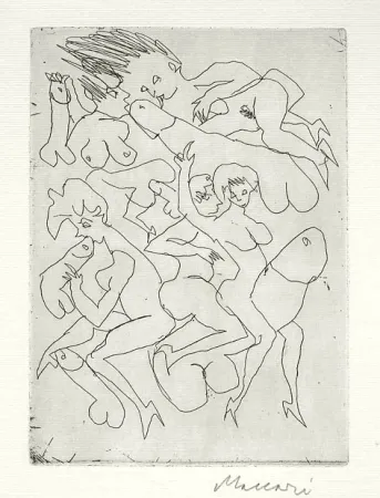 Incisione Maccari - Senza titolo