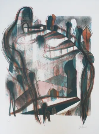 Litografia Macotela - Nocturno y sombras