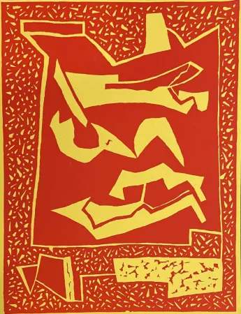 Incisione Su Legno Magnelli - Composition 66