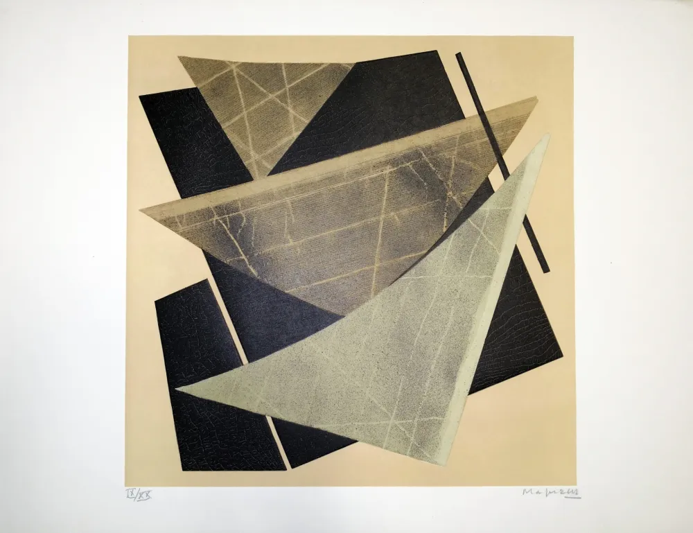 Litografia Magnelli - Composizione 1