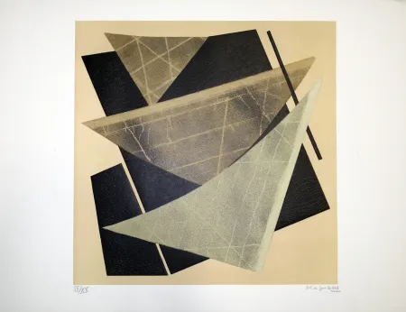 Litografia Magnelli - Composizione 1