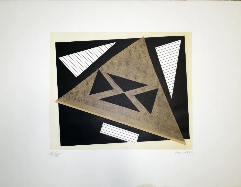 Litografia Magnelli - Composizione 2