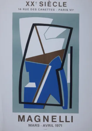 Litografia Magnelli - Galerie XXème Siècle, 1971