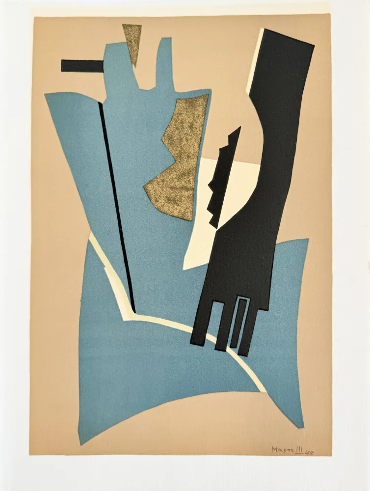 Litografia Magnelli - Hommage à San Lazzaro