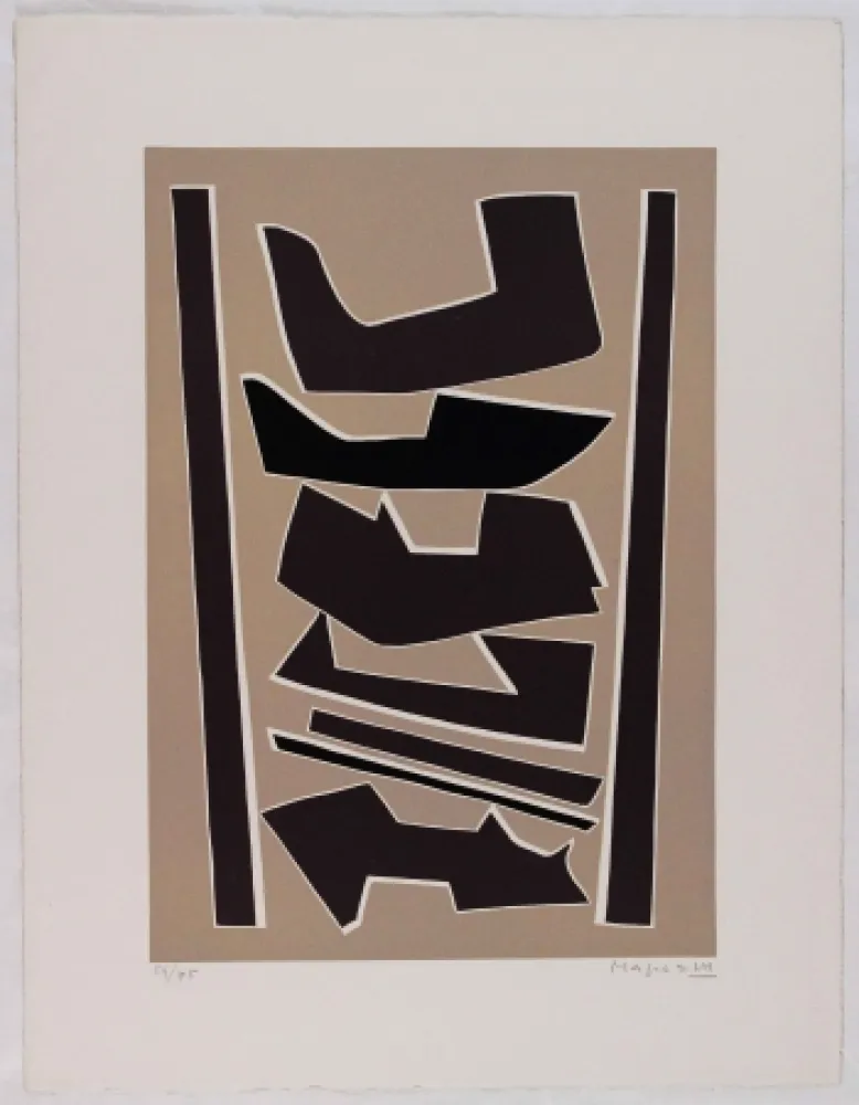 Linoincisione Magnelli - La Ferrage III