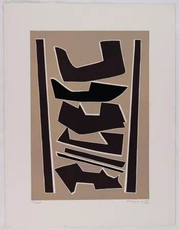 Linoincisione Magnelli - La Ferrage III