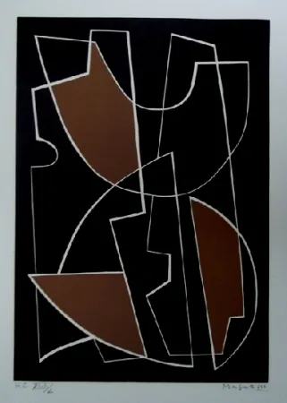 Linoincisione Magnelli - La Magnanerie de la Ferrage 1