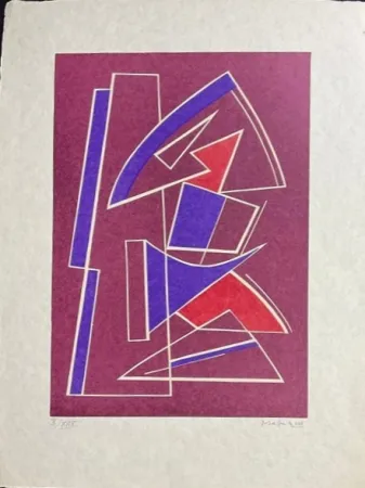 Linoincisione Magnelli - La Magnanerie de La Ferrage IV