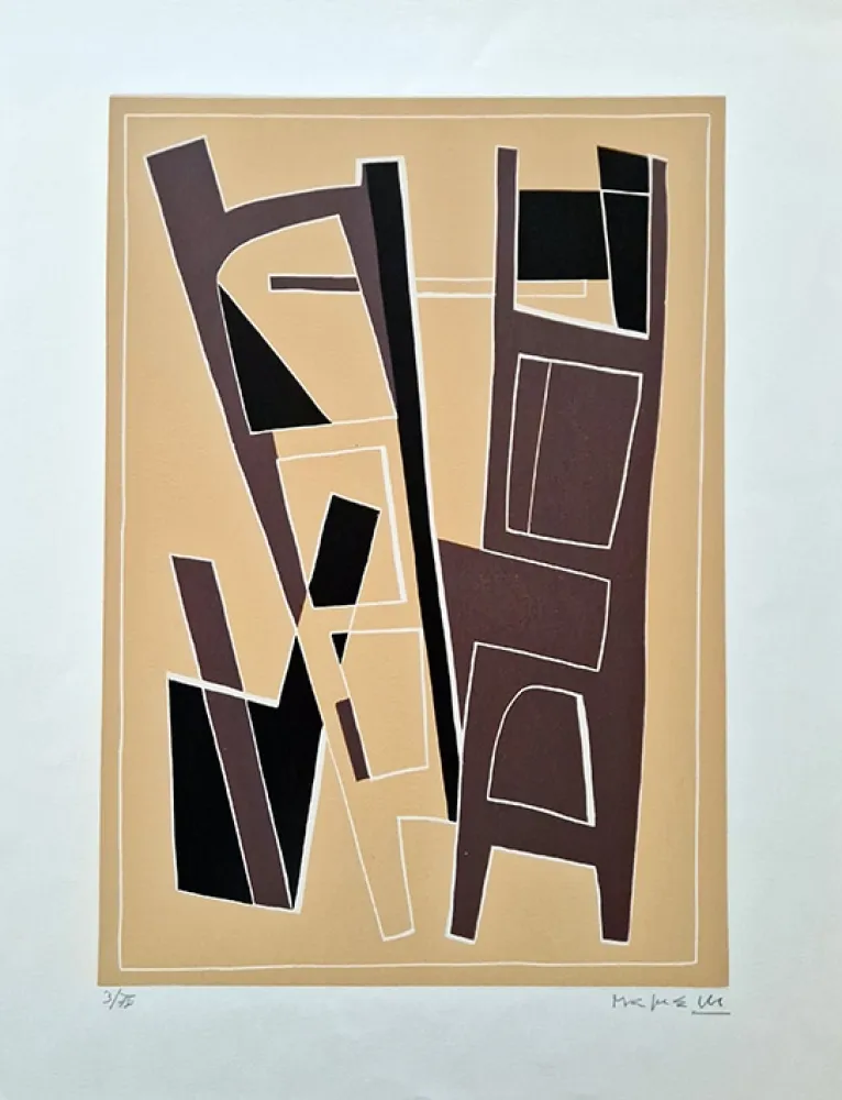 Linoincisione Magnelli - La Magnanerie de La Ferrage VI